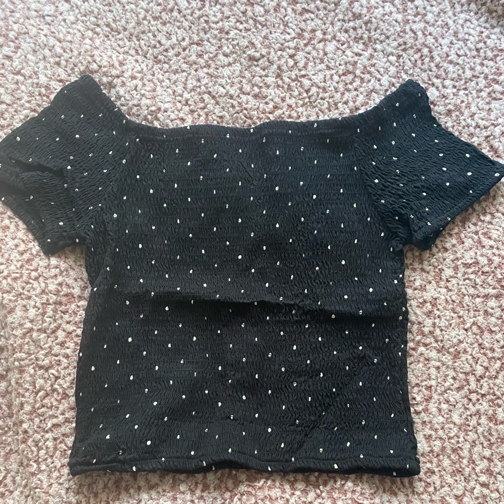 Off the shoulder crop top